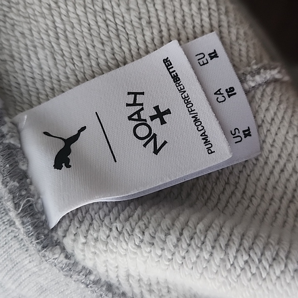 Puma X NOAH Varsity Logo Drawstring 100% Cotton Sweatpants - Picture 9 of 10